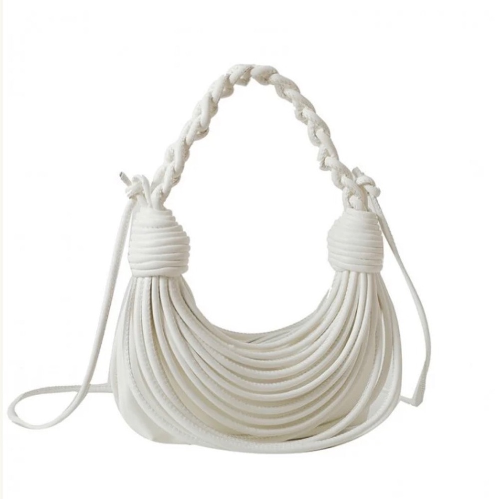 Noodle Wired Purse with Ropeknot Handles NWOT